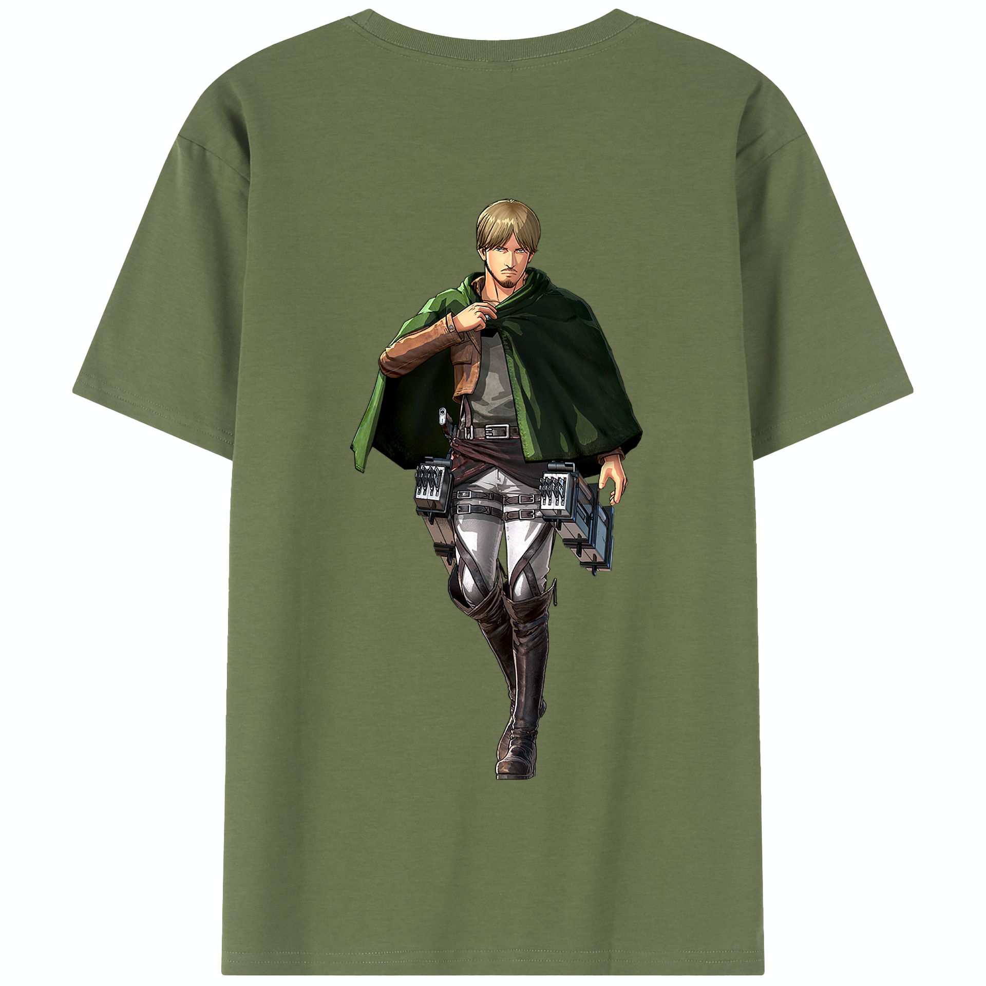（画像用） 進撃の巨人 ミケ·ザカリアス Attack on Titan Mike Zakarius 綿100％半袖Tシャツ（背面プリント）